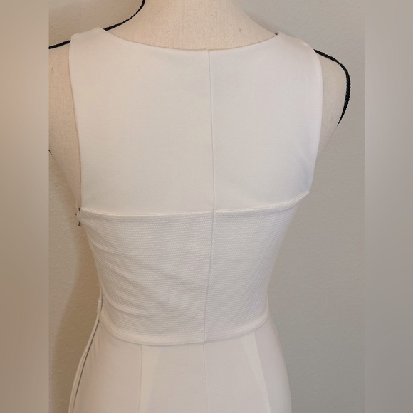 Armani Exchange Off White Pleated Sleeveless Dress Size 2 - Picture 4 of 10